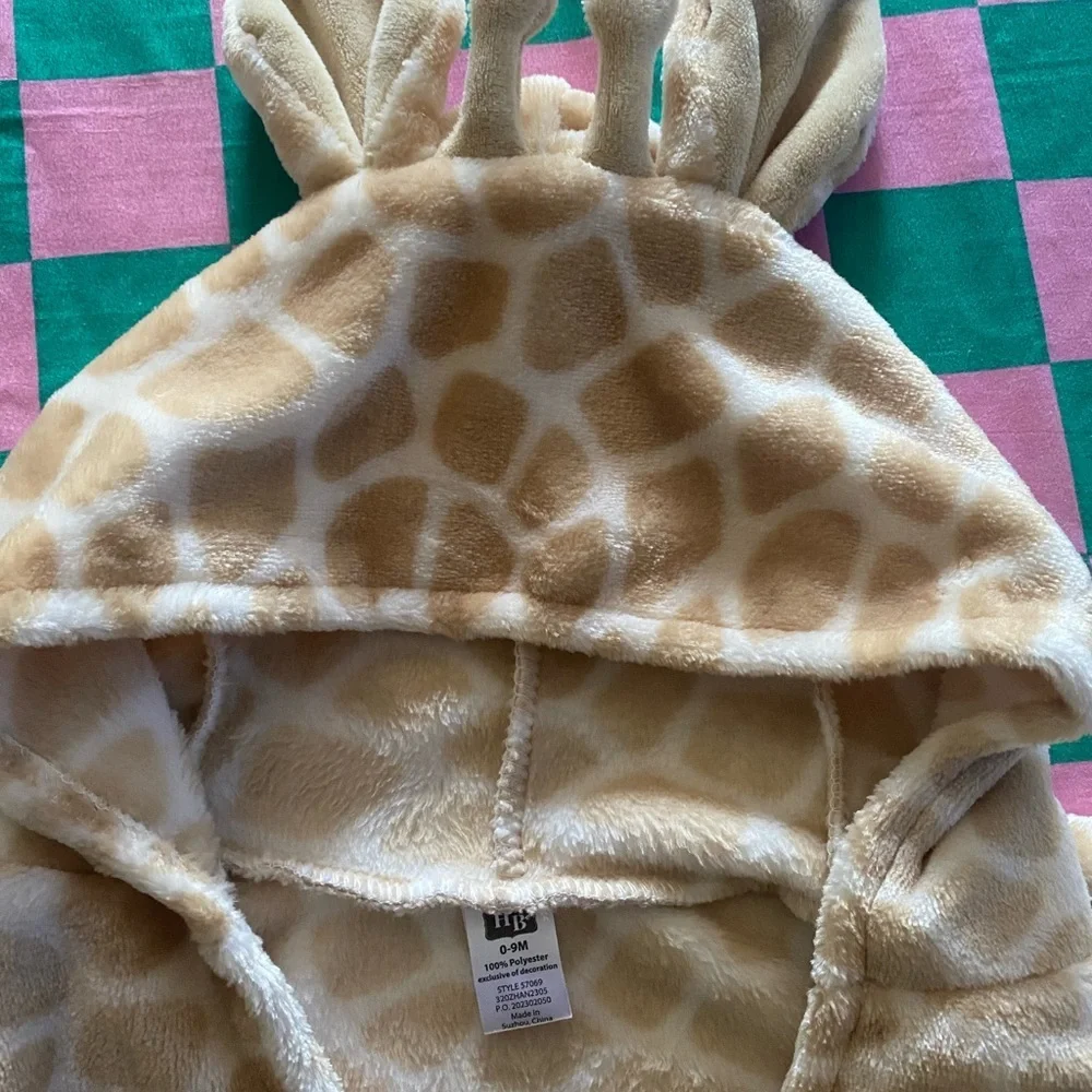 Luxurious Cream and Brown Hooded Pajama Robe